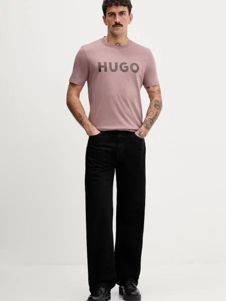 HUGO kratka majica Dulivio roza