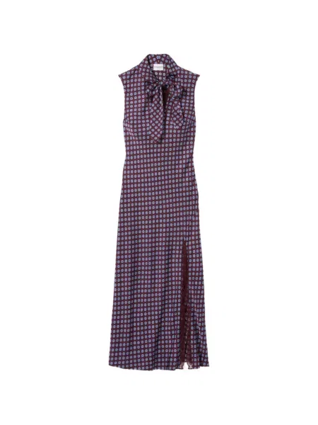 Rochie maxi Claudie Pierlot din dantelă roșu