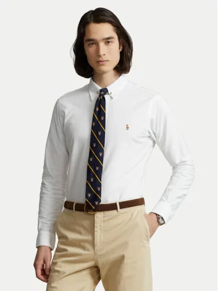 Polo Ralph Lauren Πουκάμισο Core Replen Custom Fit λευκό