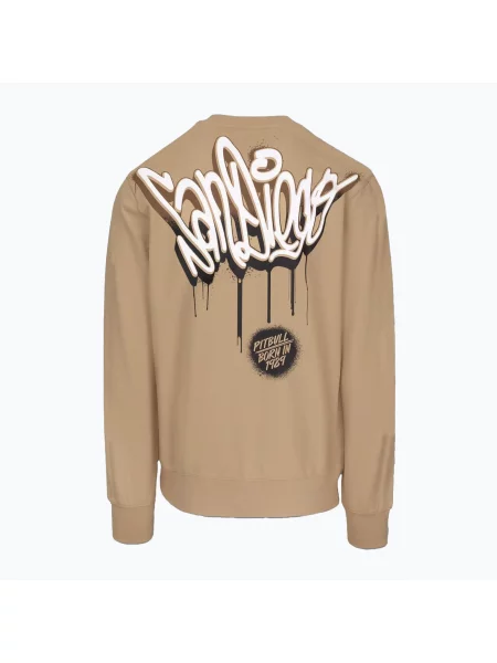 Bluza Pitbull Graffitti Crewneck Sweatshirt beżowa