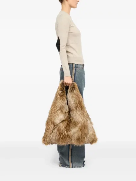 Geantă Mm6 Maison Margiela clasică maro