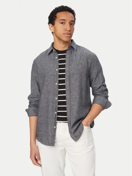 Tommy Jeans Cămașă Bleumarin