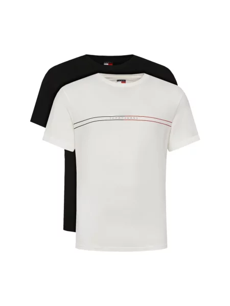 T-shirt z nadrukiem z logo Tommy Jeans biała