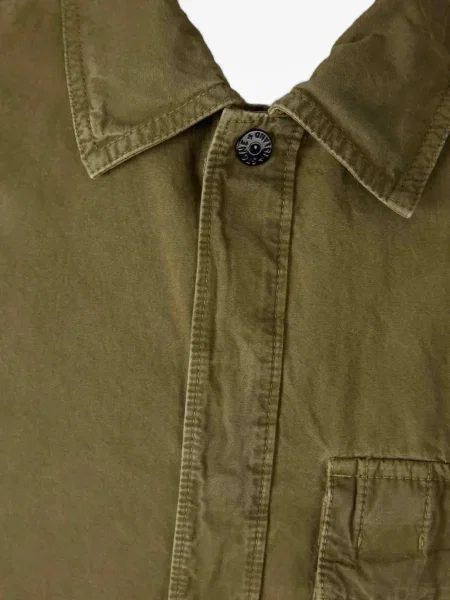 Cămașă Stone Island cu strasuri scurtă verde