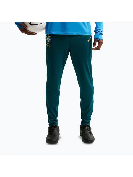 Pantaloni de fotbal pentru bărbați Nike Brazil Academy Pro Dri-Fit geode teal/light mint/midwest gold mentă