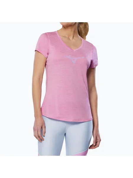 Дамска тениска за бягане Mizuno Impulse Core RB Tee lilac chiffon розово