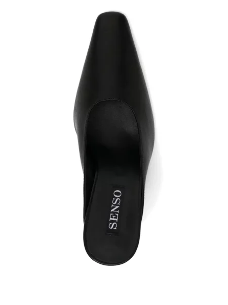 Papuci tip mules Senso negru