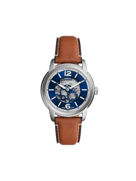 FOSSIL Analóg órák HERITAGE sötétkék ezüst barna
