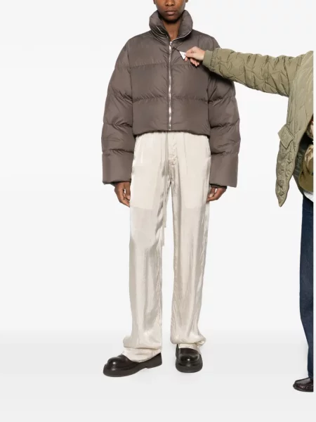 Geacă Moncler + Rick Owens maro