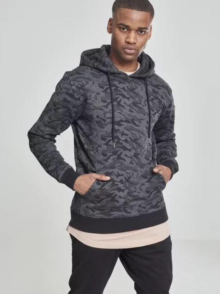 Kamuflažni bomber jakna Urban Classics črna