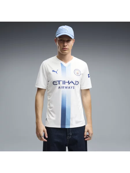 PUMA trzecia koszulka Manchester City Odzież S biały