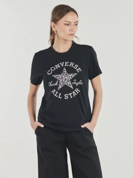 Állatmintás állatmintás ruha Converse nyomtatás fekete