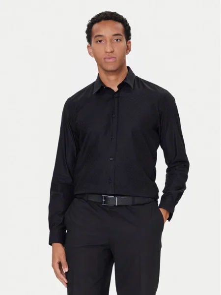 BOSS Риза C-Liam черен