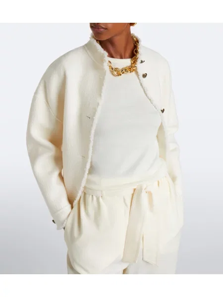 Top Max Mara de lână alb