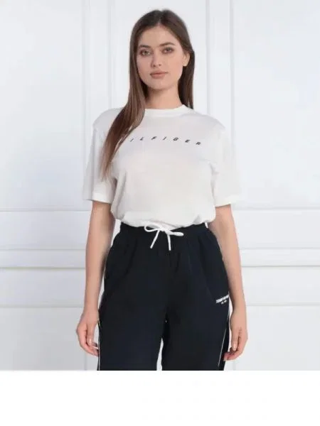 Tommy Sport Póló RELAXED LOGO | Relaxed fit fehér