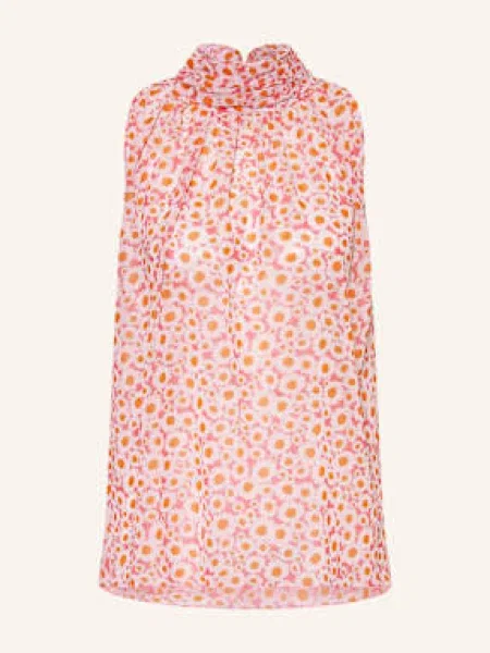 Sem Per Lei Bluzka Bez Rękawów pink biała
