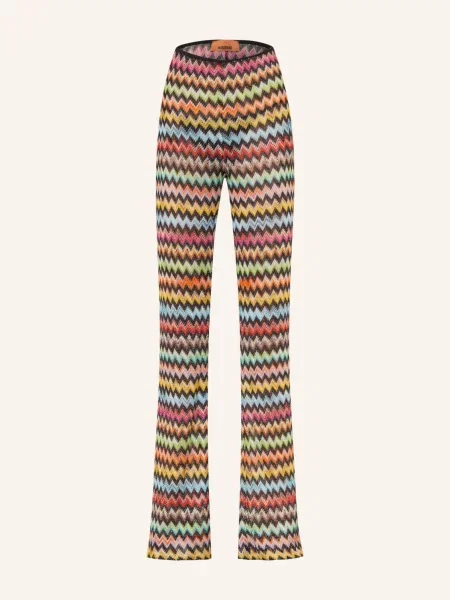 Missoni Spodnie Z Dzianiny Z Brokatową Przędzą schwarz czarne