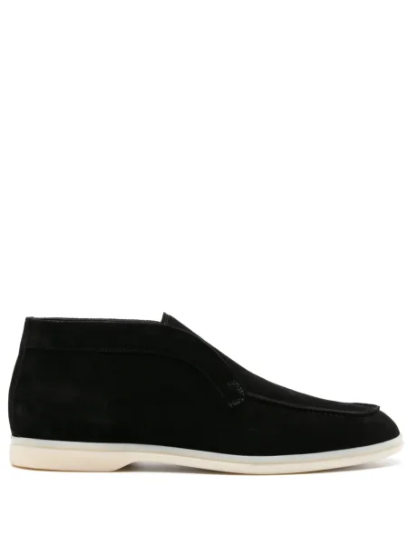 Botine Scarosso din piele de căprioară negru