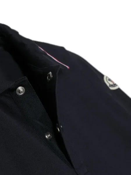 Koszulka polo dziecięca Moncler Enfant niebieska
