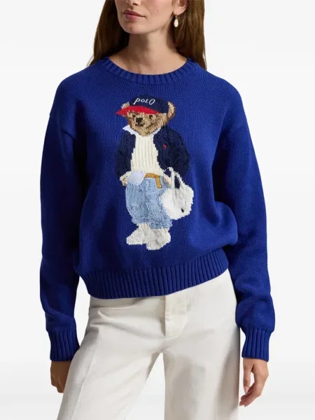 Prugasta lanena šilterica Polo Ralph Lauren bijela