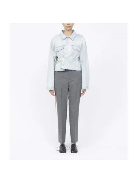 Kurtka jeansowa Mm6 Maison Margiela niebieska