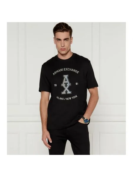 Armani Exchange Tricou negru