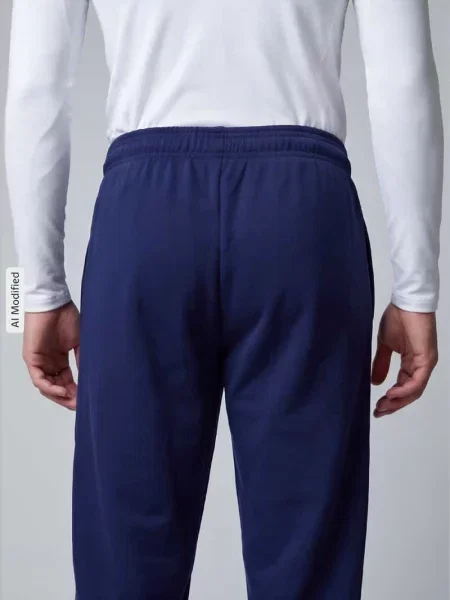 Spodnie dresowe z nadrukiem z logo Adidas Sportswear granatowe