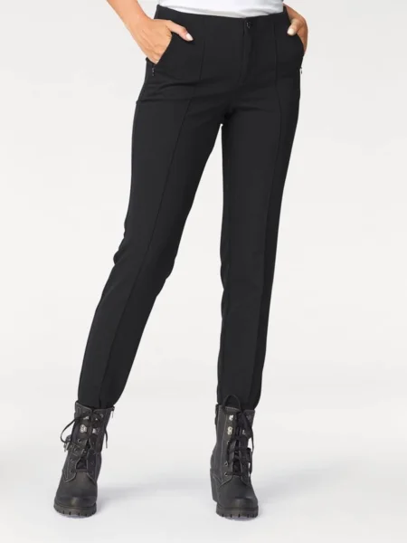 MAC Pantaloni Anna' negru