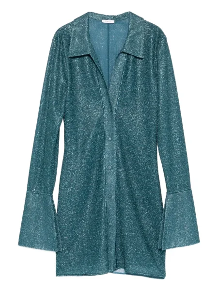 Długa mała sukienka maxi Oséree garniturowa niebieska