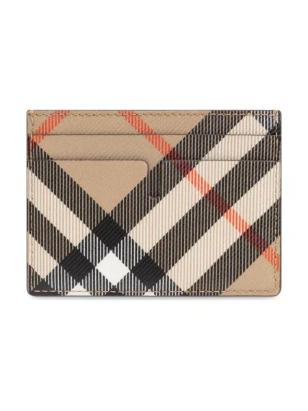 Portfel Burberry w kratę beżowy