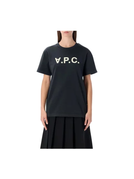 Koszulka A.p.c. z logo czarna