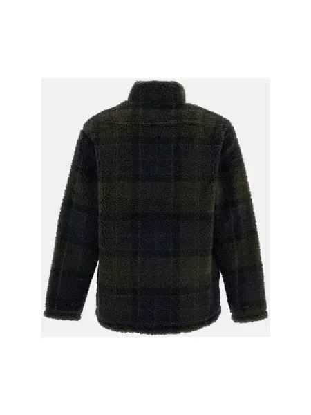 Bluza polarowa Barbour w kratę szara