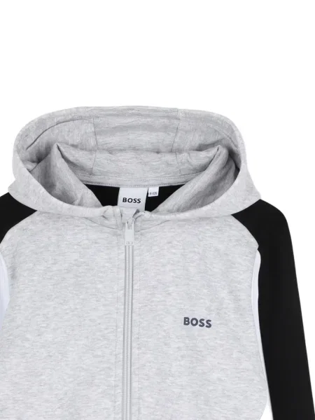 Bluza z kapturem dziecięca Bosswear szara