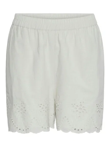 PIECES Pantaloni ALMINA fildeş