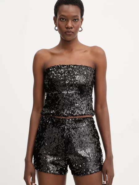 Haveone bluzka gładka czarny