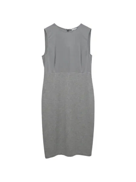 Rochie mini Brunello Cucinelli fără mâneci de costum mini gri