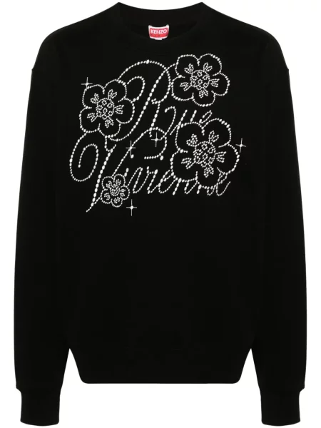 Hanorac Kenzo cu broderie negru