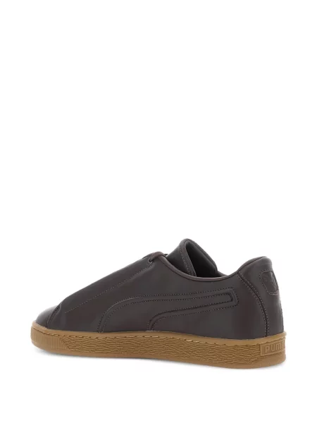 Bőr sneaker Puma autogrammal barna