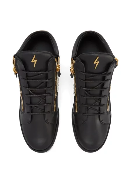 Δερμάτινα sneakers Giuseppe Zanotti Kriss μαύρο