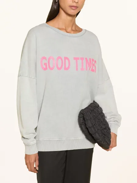 Miss Goodlife Mikiny Oversize / růžová šedá