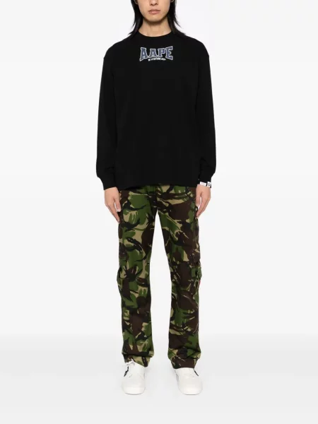 Дълго тениска Aape By *a Bathing Ape® с принт черно