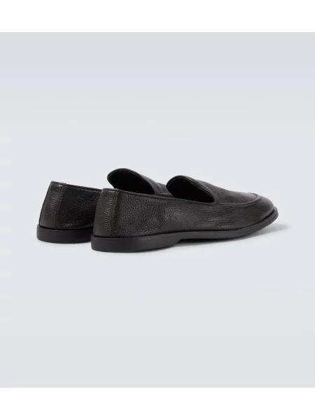 Pantofi loafer George Cleverley din piele maro