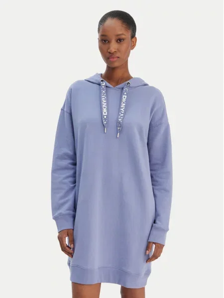 DKNY Pletena obleka modra