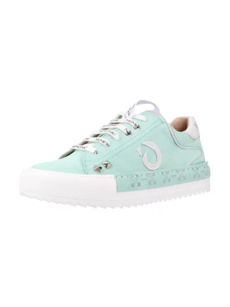 Sneakersy Nemonic skórzane niebieskie
