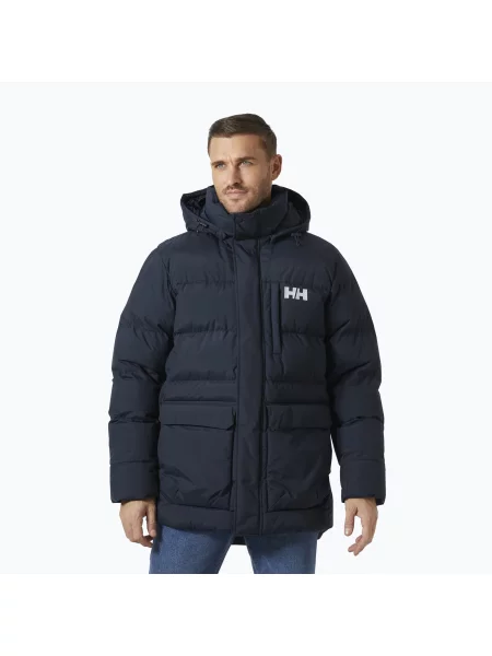 Мъжки Helly Hansen Vardo Parka изолирано яке тъмносиньо синьо