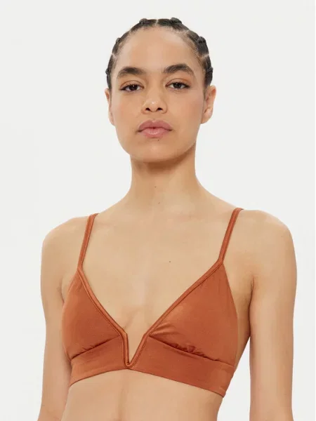 Maaji Góra od bikini Satin Umber Parade brązowy