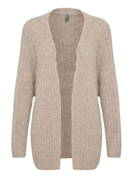 CULTURE Geacă tricotată Brava amestecat bej