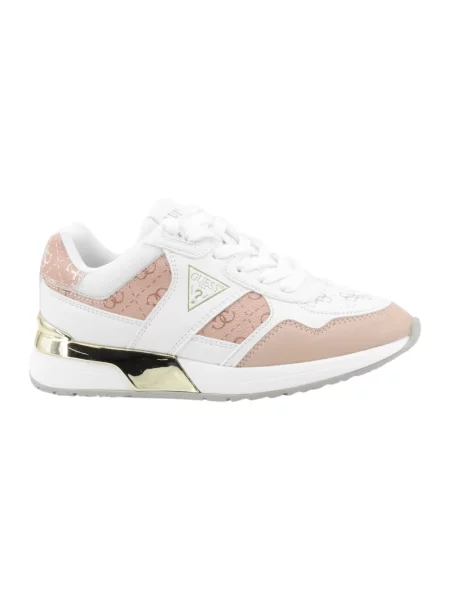 Guess sneakersy MICKAY różowy FLFMIC białe