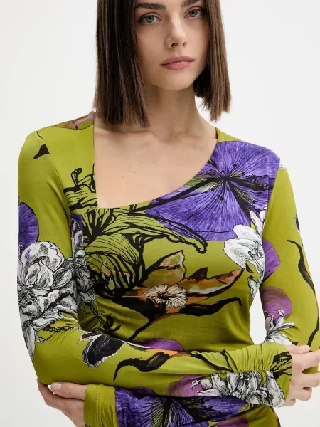 Макси платье Desigual зеленое
