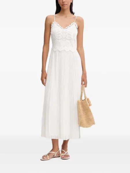 Rochie midi Morgan din dantelă alb